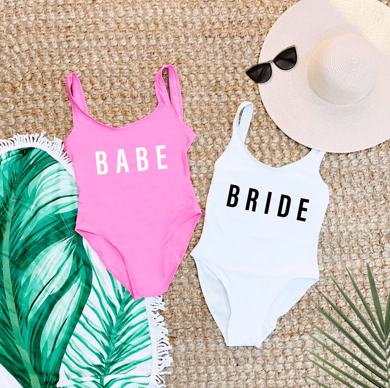 bride bathing suits