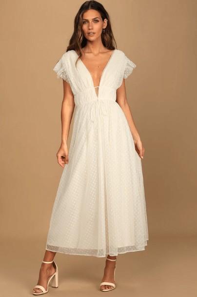 cream bridal shower dress Floral Lace Halter Short Bridal Shower Dress main image 0
