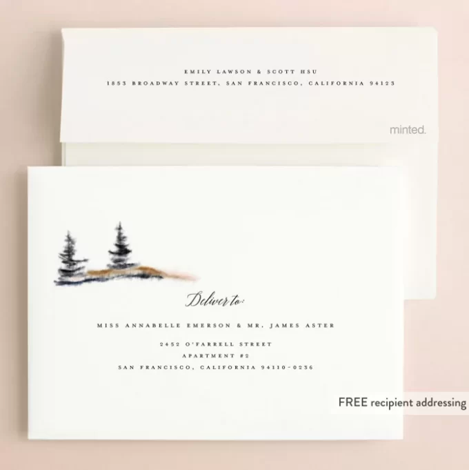 Where does return address go on wedding invitation ...