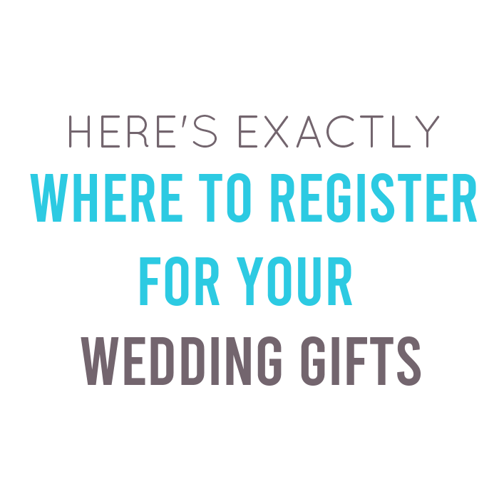 Here's EXACTLY Where to Register for Wedding Gifts Emmaline Bride