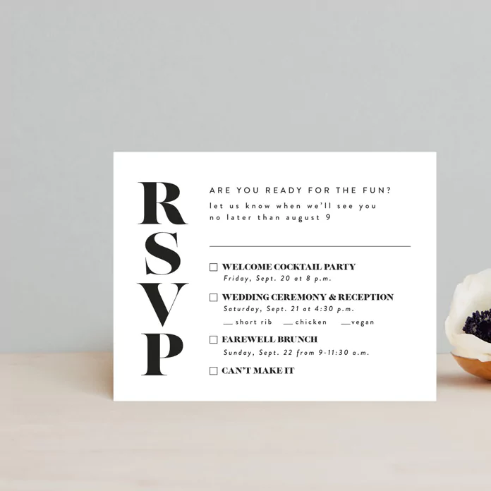 How To Rsvp Cards For Multiple Wedding Events