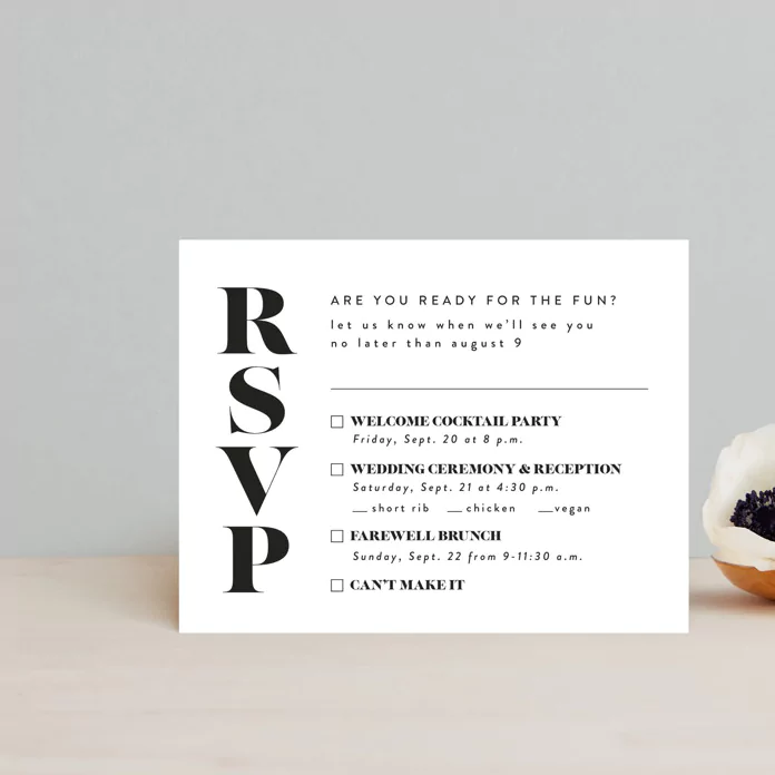 How To RSVP Cards for Multiple Wedding Events