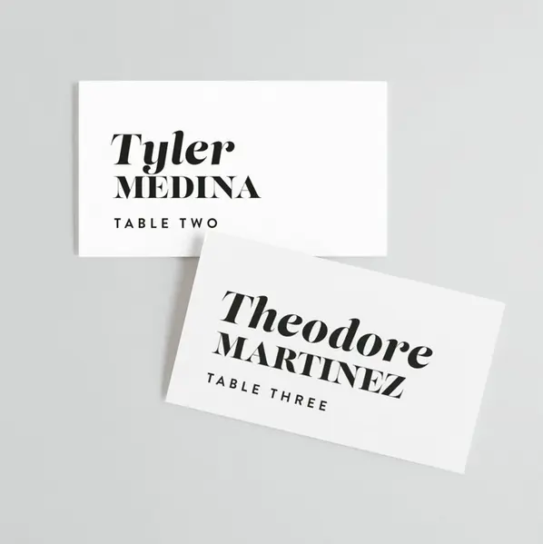 NEW Wedding Place Cards  Free Guest Name Printing!