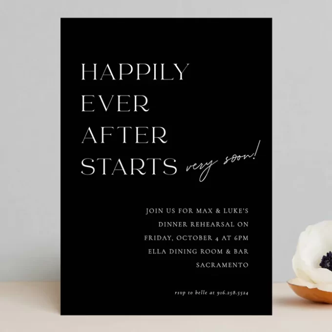 Fun Rehearsal Dinner Invitation Ideas: Unique Wording + Examples