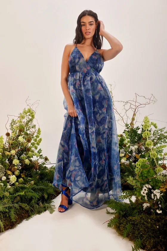 built in bra formal dress Strapless Pleated Satin Maxi Dress with Built-in Bra main image 1