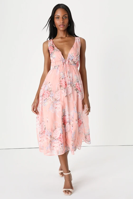 Pink maxi dress wedding guest hotsell