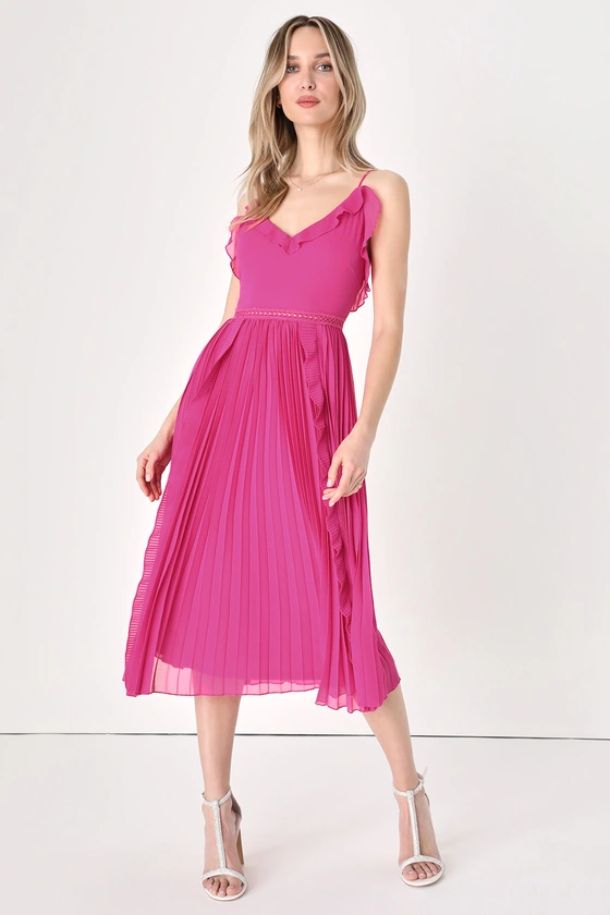 50 Best Pink Wedding Guest Dresses for Summer: Midi, Mini, Maxi!