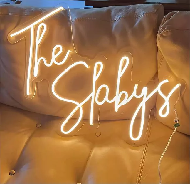 cheap neon wedding sign with name