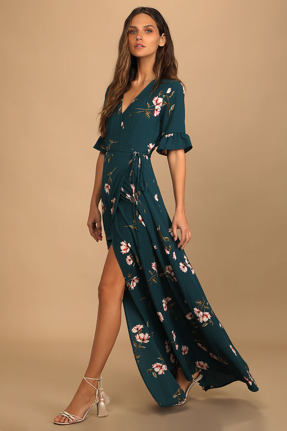 14 Beautiful Dark Teal Bridesmaid Dresses: Maxi + Midi Ideas
