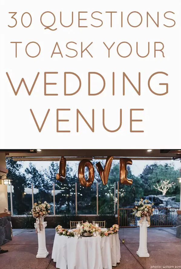 30 Questions to Ask Wedding Venue | https://emmalinebride.com/planning/questions-to-ask-wedding-venue