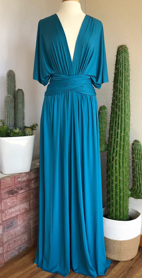 14 Beautiful Dark Teal Bridesmaid Dresses: Maxi + Midi Ideas