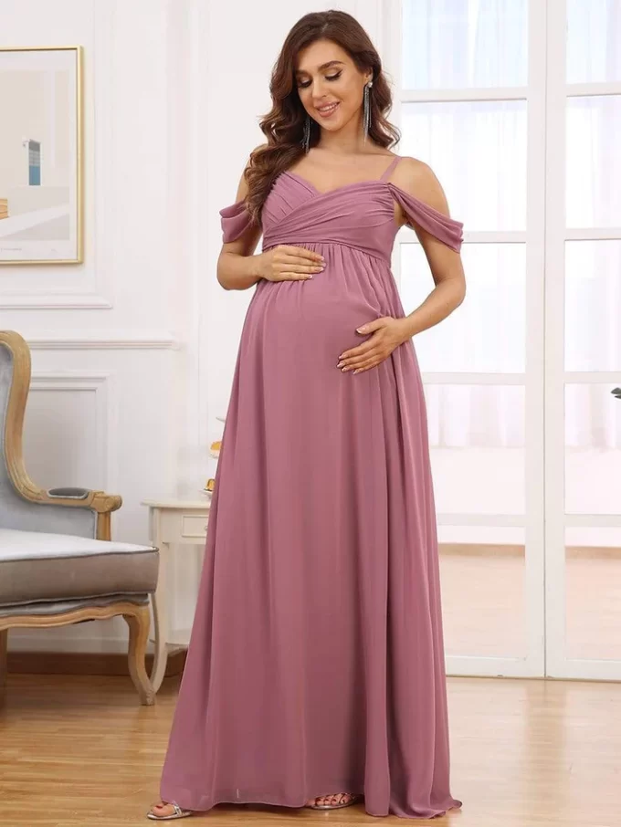 pale pink bridesmaid dresses Blush Pink Satin Strapless Long Bridesmaid Dress PB130 main image 1