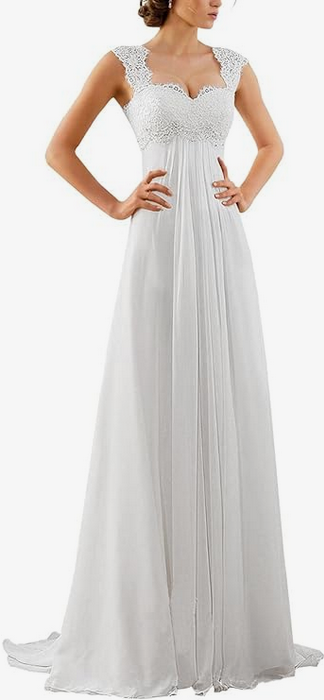 fitted lace wedding dress 12 Amazon Wedding Dresses Under $130 That Don't Look Cheap