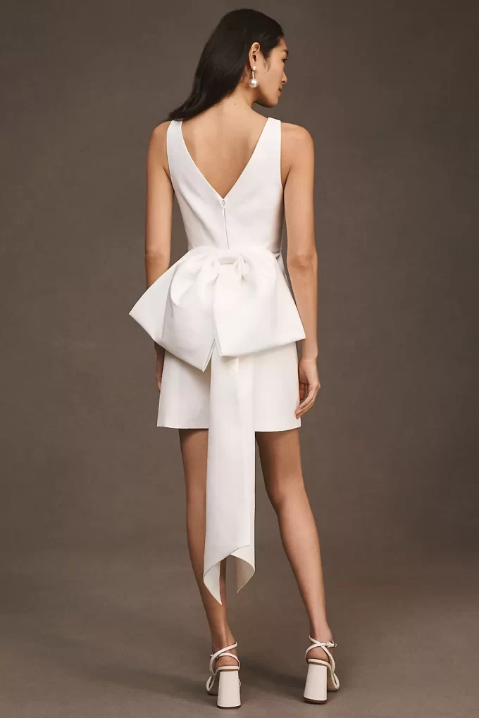 19 Cutest Bow Back Wedding Dresses: Bridal Shower or Reception
