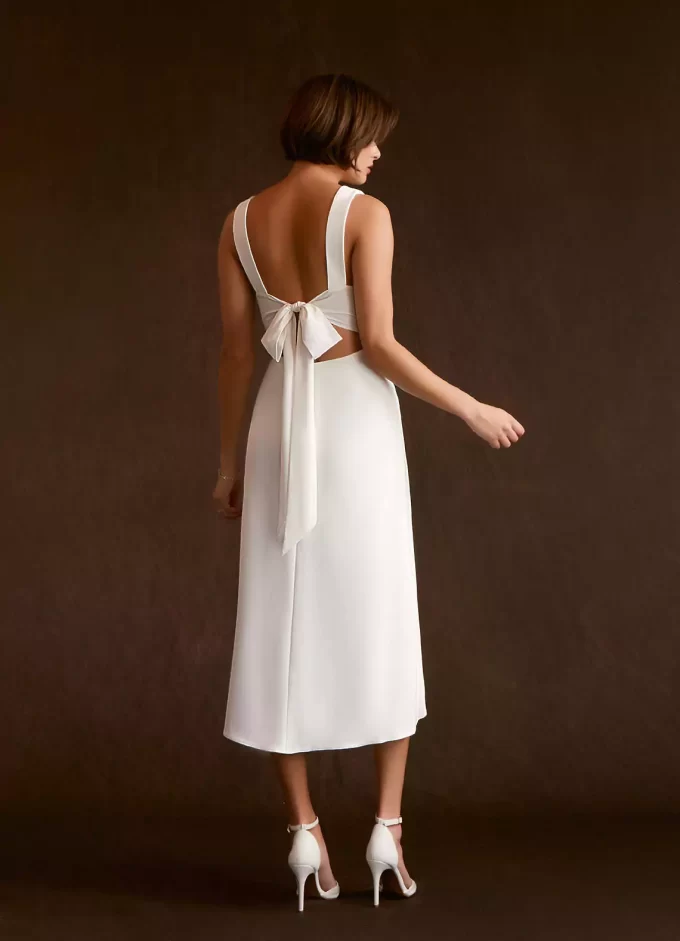 white christmas dresses Homa Bow Back Dress main image 0
