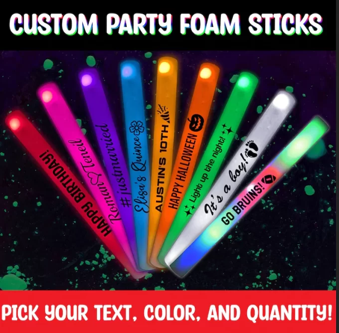 How To Use Light Up Foam Sticks In A Wedding Reception?