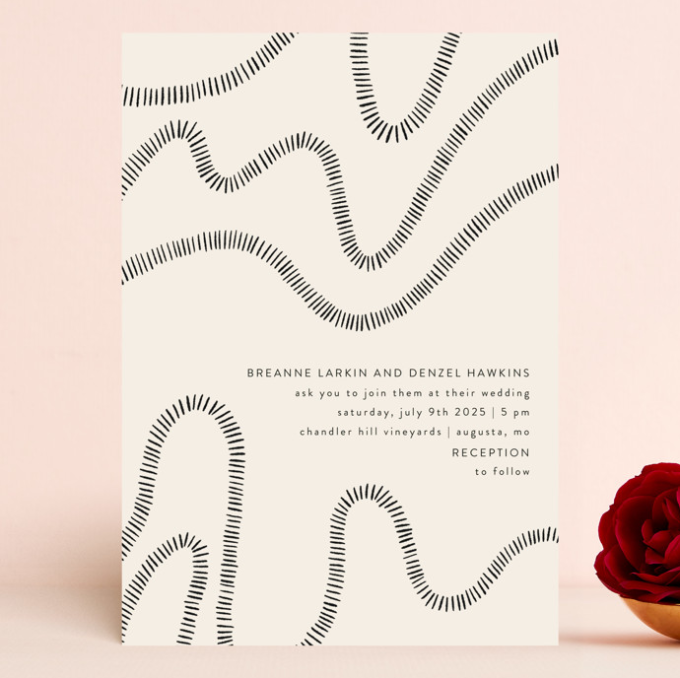 7 Hottest Wedding Trends For 2024 What S In And What S Out   Wavy Wedding Invite 680x678 