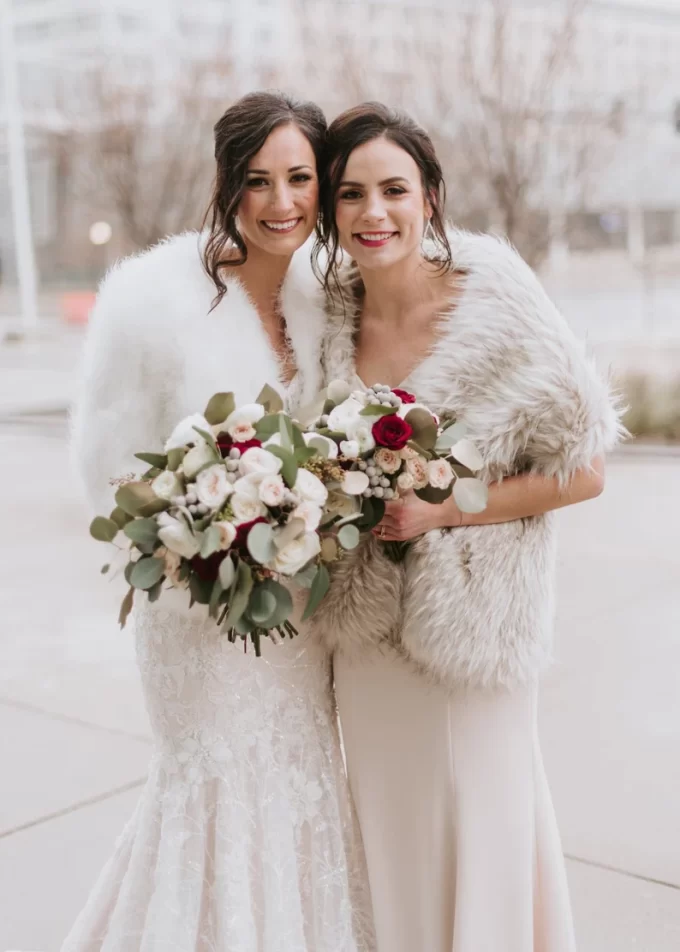 7 Faux Fur Bridal Wraps for Brides That Are ACTUALLY Warm