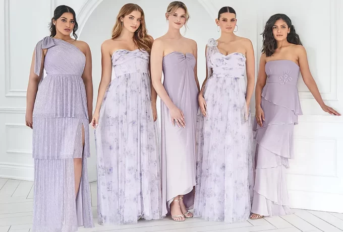 The 13 Most Popular Lavender Bridesmaid Dresses Right Now