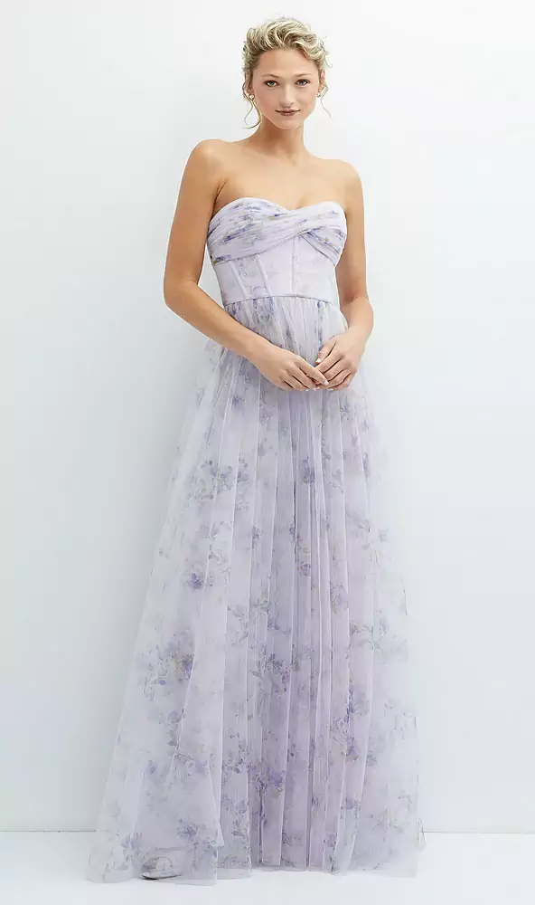 white christmas dresses Zapaka Women Off the Shoulder Purple Floral Bridesmaid Dress A-Line Long  Party Dress with Ruffles – ZAPAKA NZ main image 0