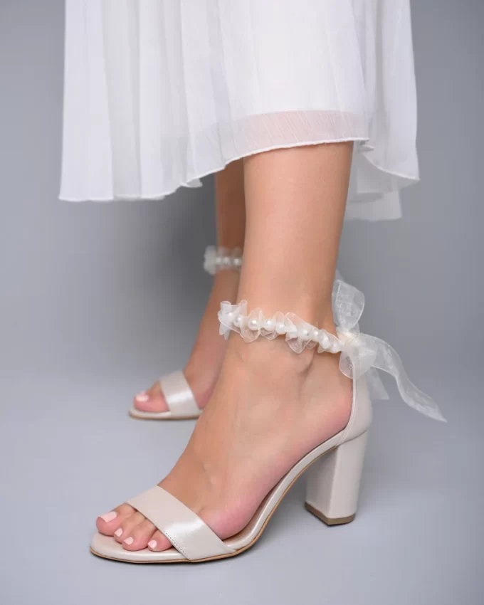 Stunning Bowknot High Heels Wedding Shoes main image 1