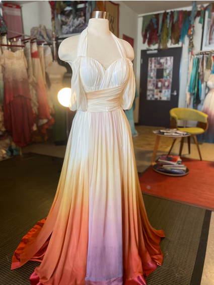 This Ombre Wedding Dress Looks Like An Awesome Sunset