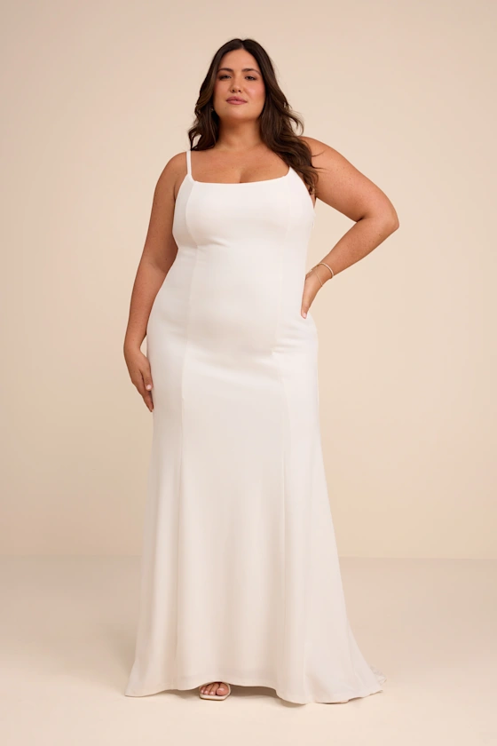 bridal shower dress curvy Bridesmaid Dresses Plus Size What Does Bride Wear To Bridal Shower Demetrios Curvy Wedding Dresses Brides