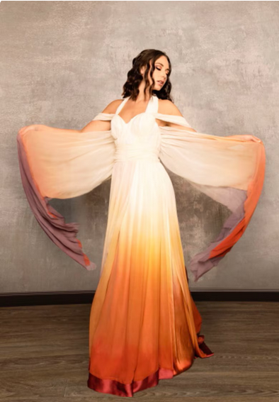 This Ombre Wedding Dress Looks Like An Awesome Sunset