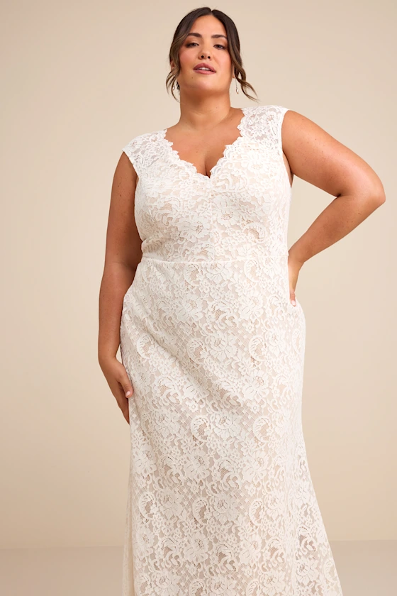 white plus size dress for bridal shower 30 Stylish Plus-Size Bridal Shower Dresses for Brides