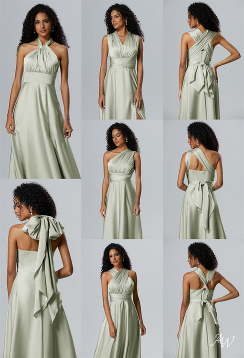27 Most Flattering Satin Bridesmaid Dresses in All Sizes + Fits
