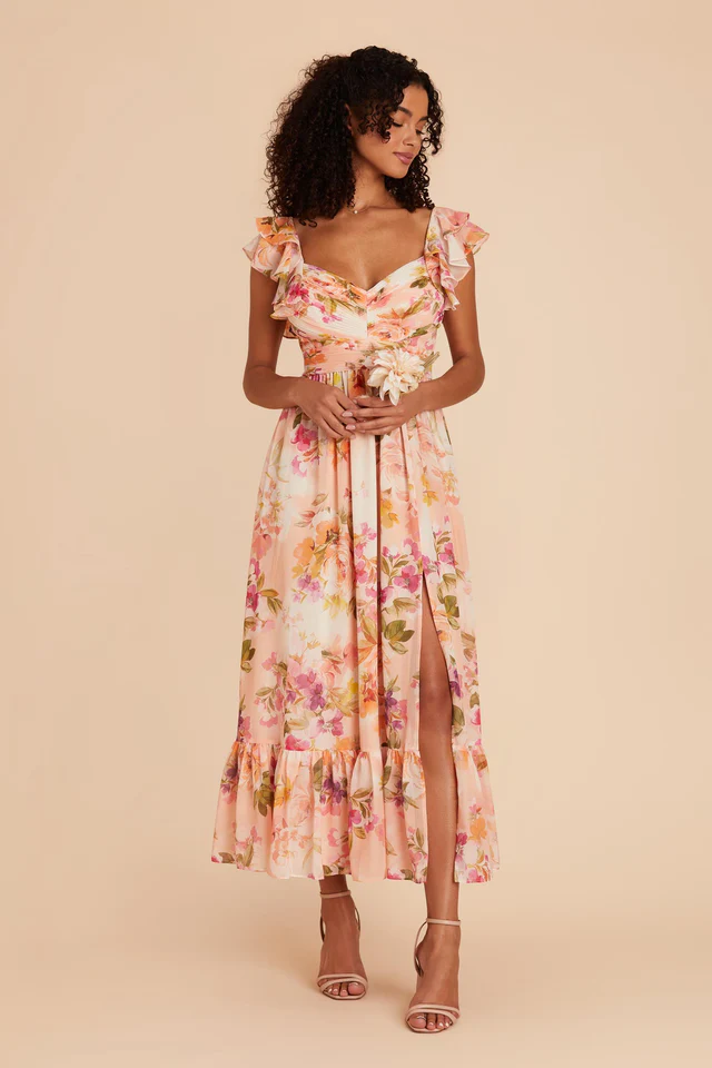 beaded wedding dress Members Only Maxi Dress Soft Pink Floral