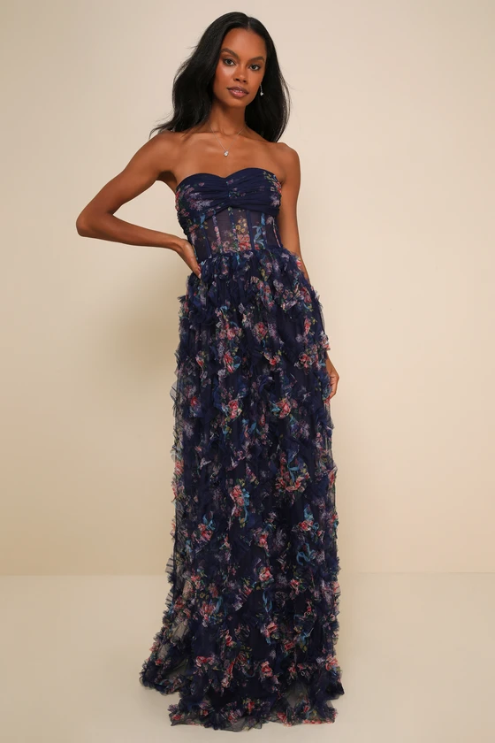 navy blue with pink dress Condici 71178ND Blossom Pink Navy Lace Sleeve Occasion Dress – Rouge  Boutique Inverness