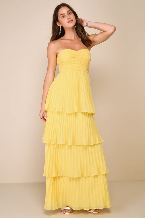 blue dress for baby girl Simple Sheath Spaghetti Strap Light Yellow Satin Long Bridesmaid Dress –  shinydress