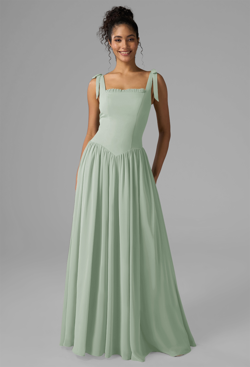 bridesmaid dress pantsuit High Neck Bridesmaid Dresses With Cascading Ruffles Jumpsuit/Pantsuit