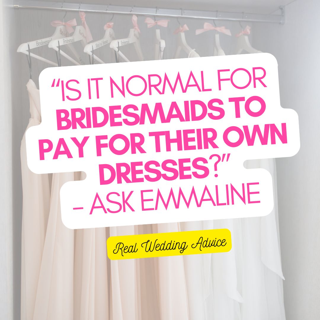 does the bridesmaid pay for her own dress Should Your Bridesmaids Choose Their Own Dresses?
