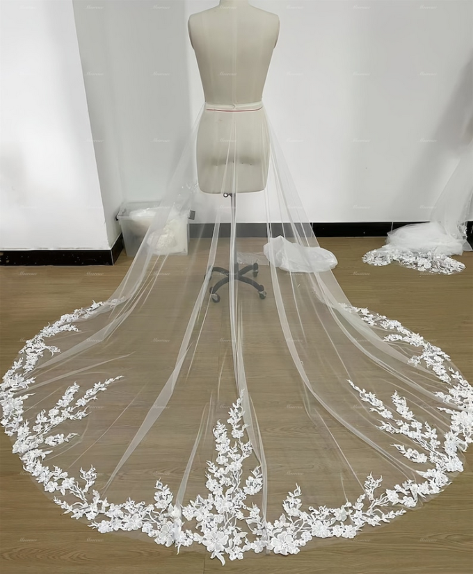 How to Add a Train to Your Wedding Dress (So It Looks Built-In)