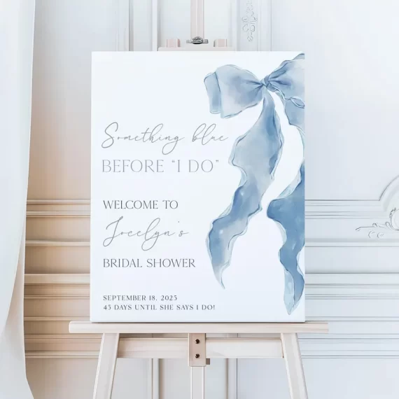 something blue before i do bridal shower dress Long Wedding-Guest Dress with Long Sleeves main image 1