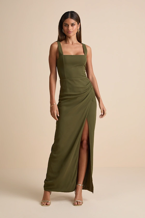 slim fit dress slacks Mustard Yellow Mermaid Bridesmaids Dresses 218181119