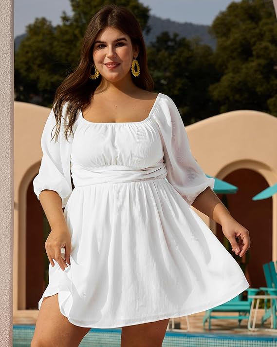 navy blue dress for baby girl 20 Plus Size Bachelorette Outfits for the Bride That Flatter + Fit