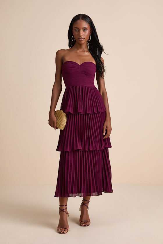 blue dress for baby girl Berylove Women Eucalyptus Bridesmaid Dress with Slit Corset Tiered Ruched A Line Wedding Guest Dress with Flutter Sleeves, Eucalyptus / US20W