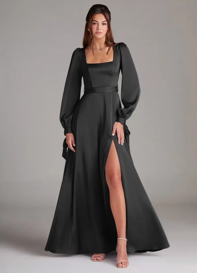 black turtleneck dress The Turtleneck Dress in Black main image 1