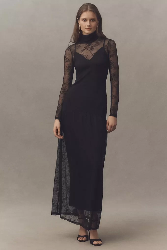 LONG SLEEVE Black Bridesmaid Dresses That Are Stylish + Chic