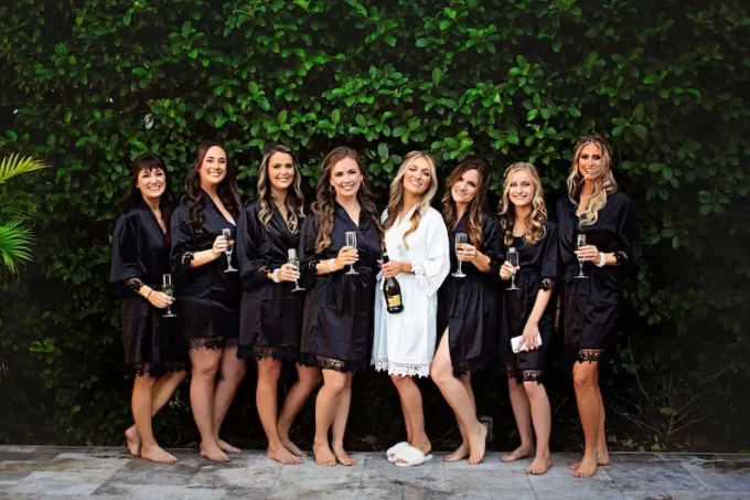 Bridesmaid Getting Ready Outfits That Aren't Pajamas