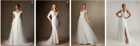 open lace back dress A Line 3/4 Sleeves Prom Dress Chic V Neck Evening Dress FR001  OrtDress