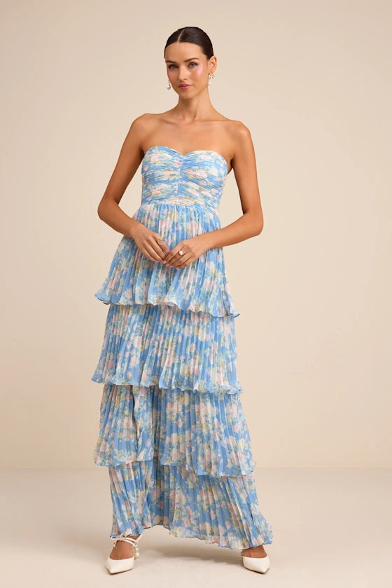 strapless open back dress Garden Party Dress – Dreamlee Boutique main image 0