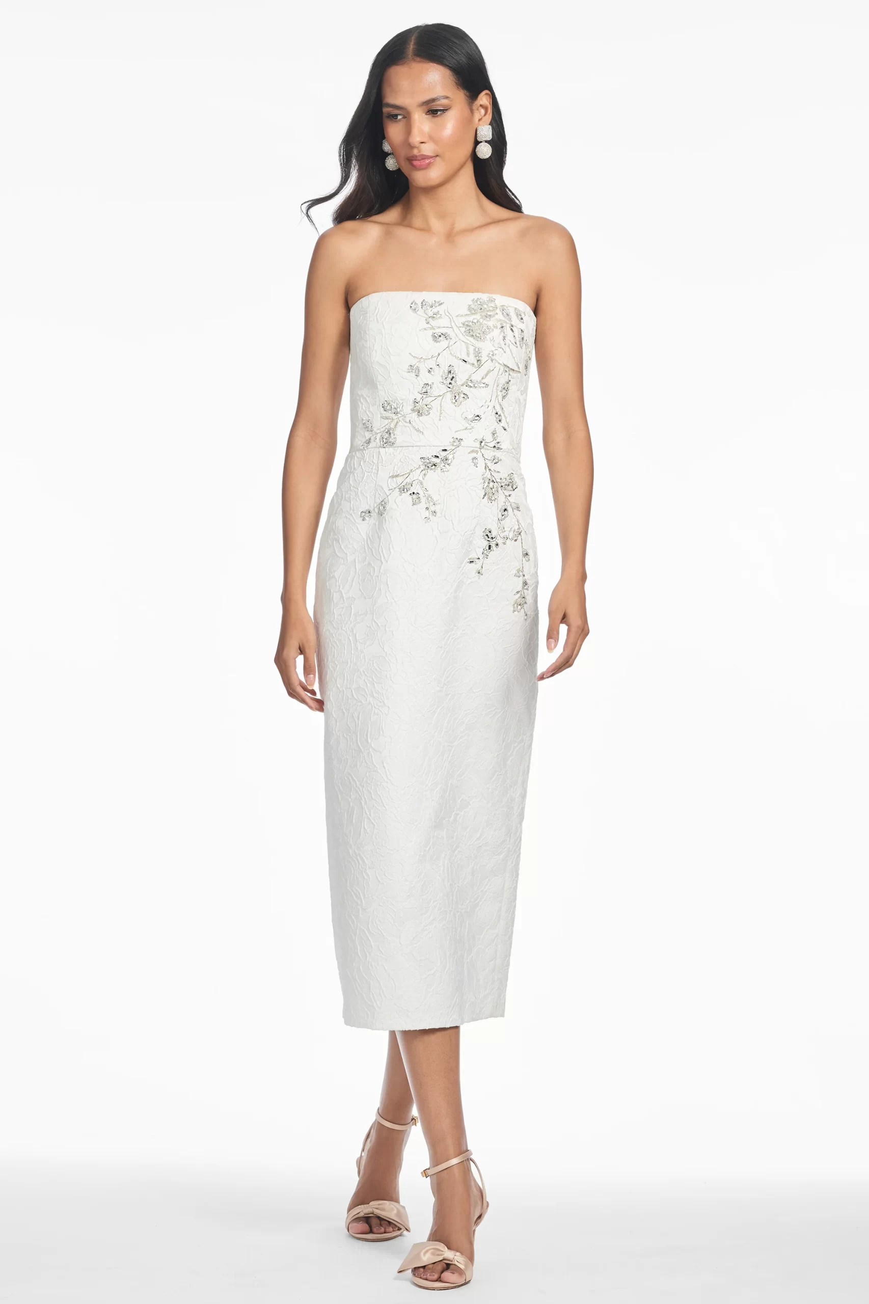 strapless bridal shower dress Satin Wedding Dress Ivory L Dree by Grace Loves Lace