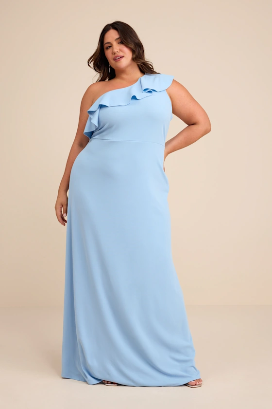 how to mix and match bridesmaid dresses Bridesmaids Dresses Sky Blue Trumpet/Mermaid One Shoulder Sleeveless P main image 1
