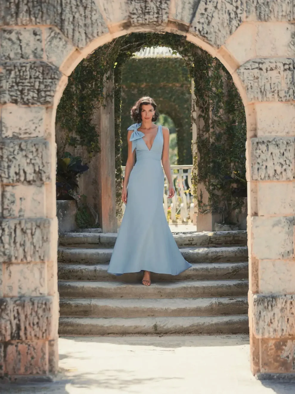 sachin and babi light blue dress Petite Mother of the Bride Dresses main image 1