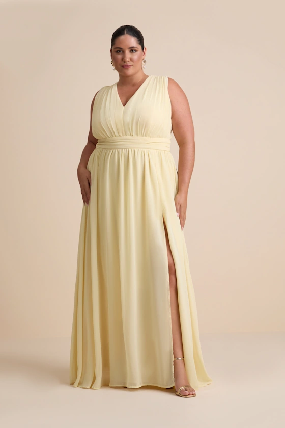 sachin and babi light blue dress Dylan Davids Chiffon Formal MOB Dress main image 0