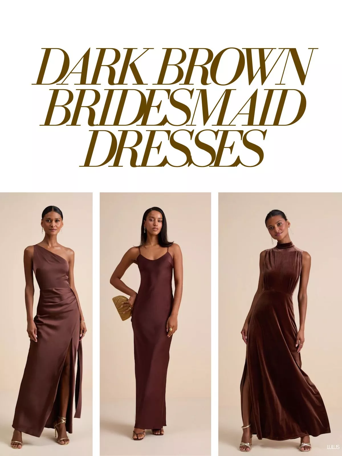 Dark Brown Bridesmaid Dresses: Flattering, Chic & Modern Styles